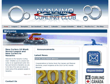 Tablet Screenshot of nanaimocurlingclub.ca